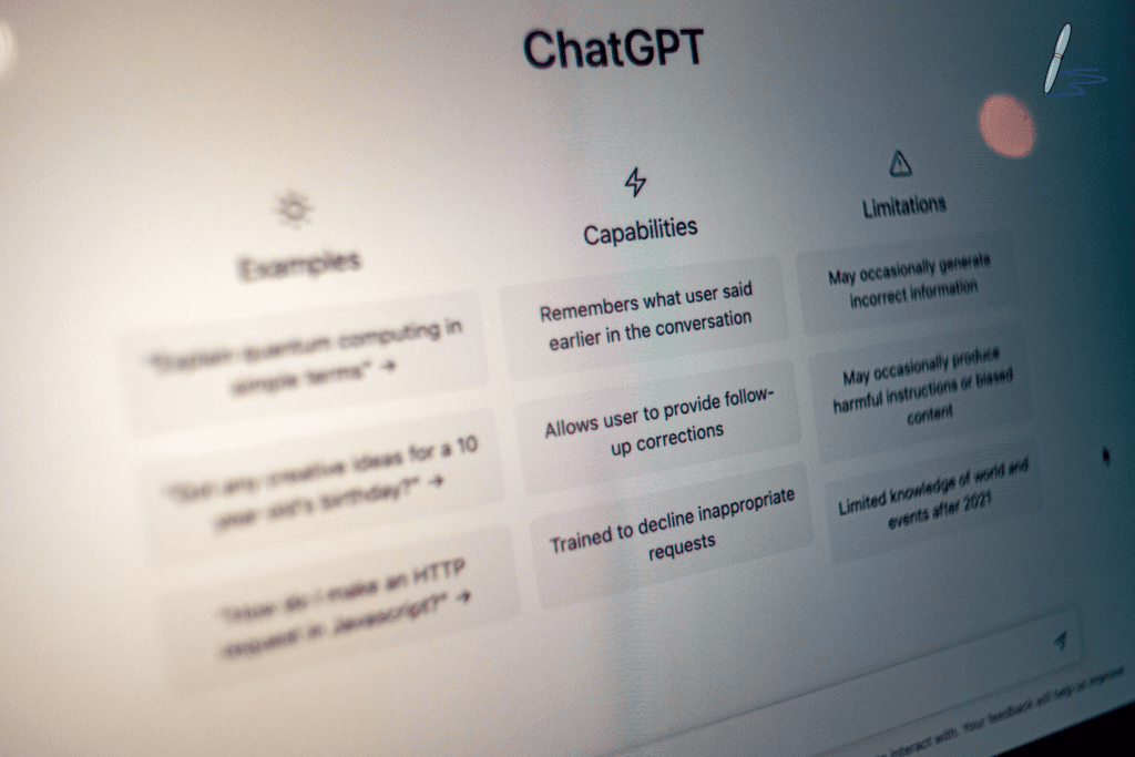 A shot of ChatGPT being used by a WriteSea Recruiting Client