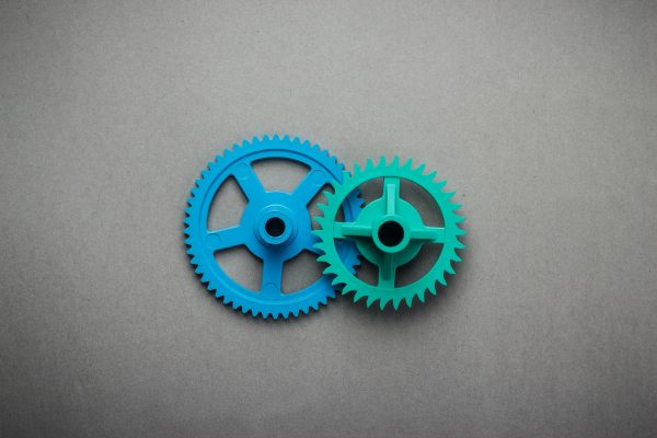 Blue And Green Gears